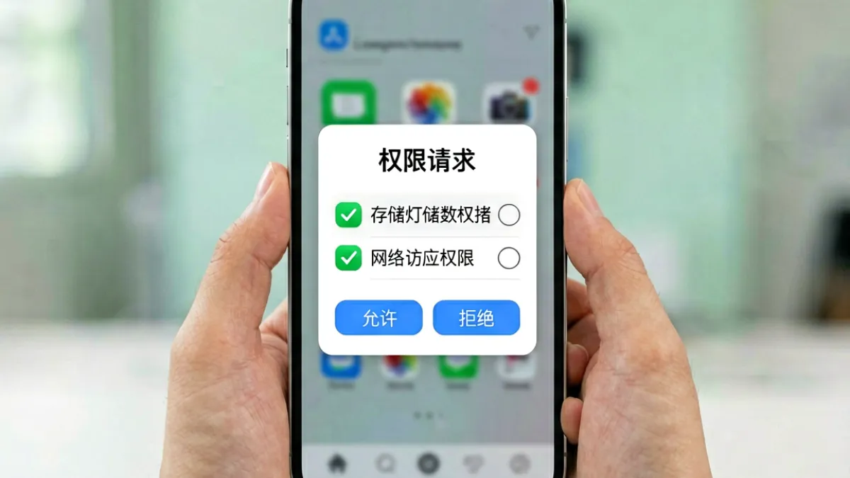 芭乐app下载 - 芭乐app首次启动界面的初始化配置页面，展示权限申请弹窗和基本账号设置引导流程