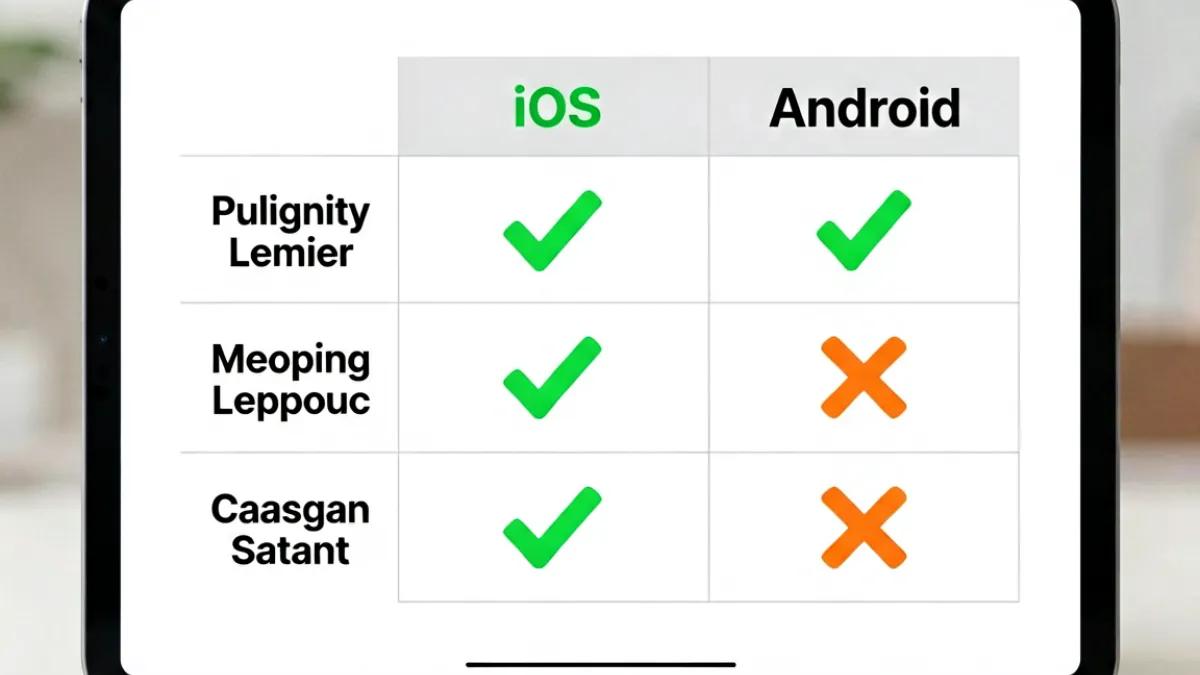 芭乐app下载 - 芭乐app各版本功能对比表格，展示iOS与Android在推送、画质、缓存三项指标的差异